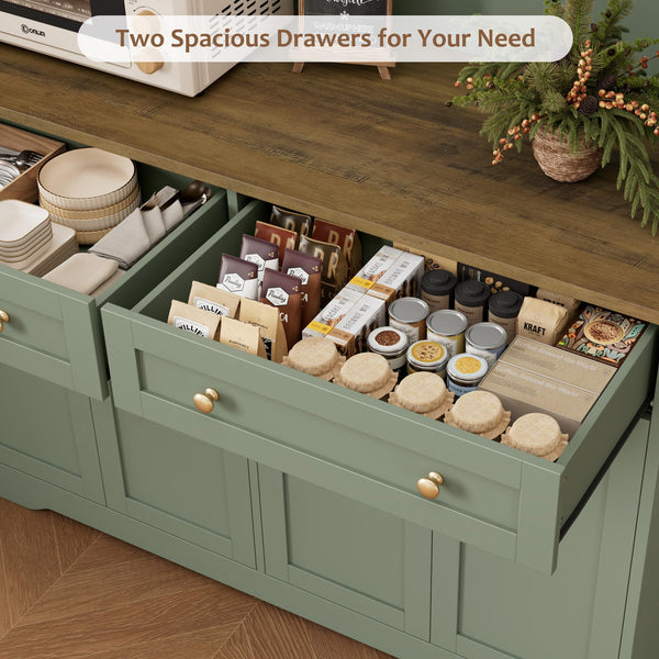Tall Kitchen Pantry Cabinet with Charging Station