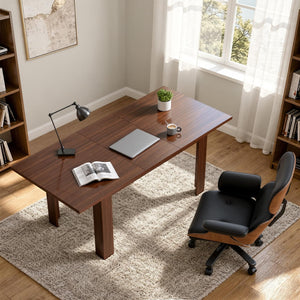 Extendable Home Office Desk 59–77 Inch | Modern Computer Writing Desk