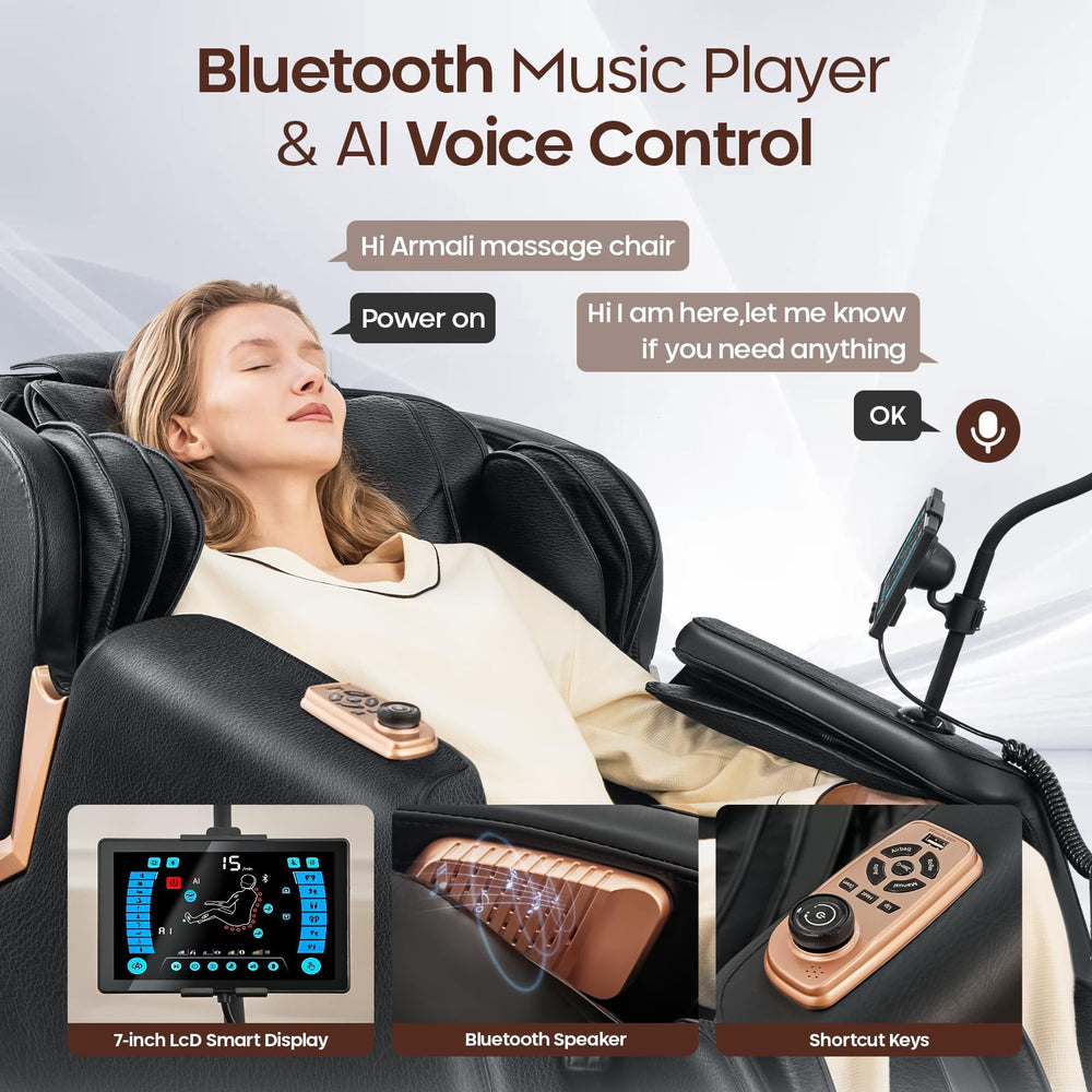 4D Full Body Massage Chair with SL Track & Zero Gravity