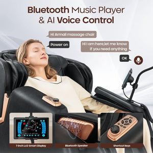 4D Full Body Massage Chair with SL Track & Zero Gravity