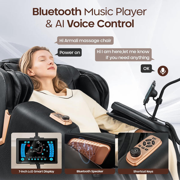 4D Full Body Massage Chair with SL Track & Zero Gravity
