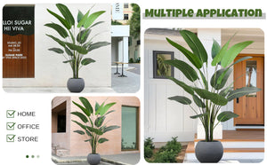 Artificial Bird of Paradise Tree — Large Faux Tropical Indoor Plant