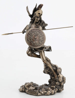 Greek Goddess Athena Bronze Finish Statue