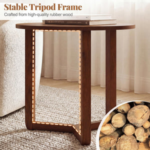 Round Nesting Coffee Table Set of 2, 22.5"