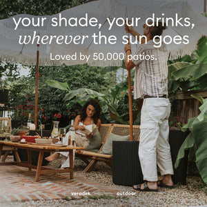 Outdoor Umbrella Side Table with Umbrella Hole