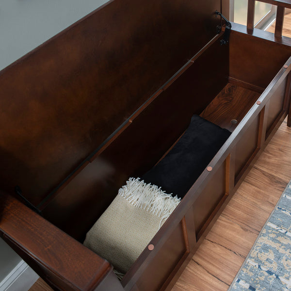 Mission-Style Storage Bench with Lift-Top Seat