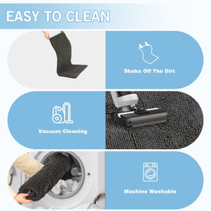 Chenille Door Mat – Absorbent, Non-Slip, Machine Washable