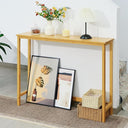 Bamboo Narrow Console Table 39.37"