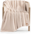 Faux Fur Throw Blanket 50x70 – Plush Cozy Hypoallergenic Throw