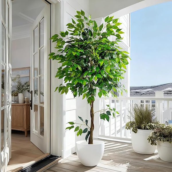 Large Artificial Ficus Tree – Indoor Floor Plant Decor