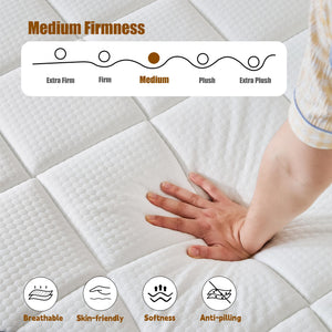 Twin 10-Inch Hybrid Mattress with Gel Memory Foam