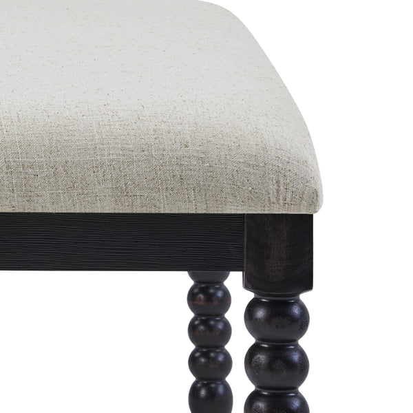 Upholstered Storage Bench with Wood Legs – 48" Entryway & Bedroom Ottoman