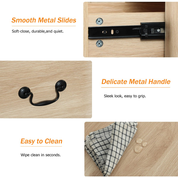 3-Drawer Farmhouse Dresser – Oak