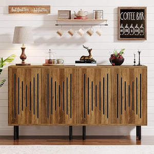 59" Sideboard Buffet Cabinet with Adjustable Shelves
