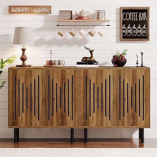59" Sideboard Buffet Cabinet with Adjustable Shelves