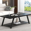 47" 2-Tier Coffee Table with Storage