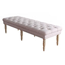 Large Tufted Upholstered Bench