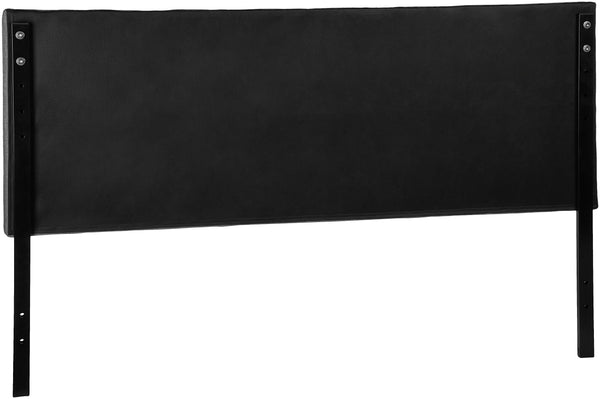 King Size Tufted Upholstered Headboard – Adjustable Height, Gray
