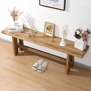 Reclaimed Wood Entryway Bench