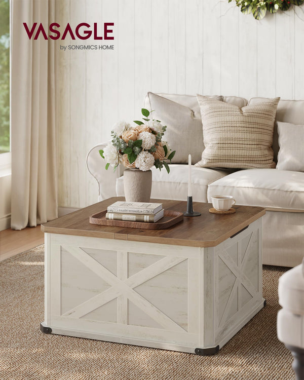 Square Lift-Top Coffee Table with Hidden Storage