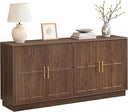 66.5" Wood Sideboard Buffet Cabinet with Arched Doors
