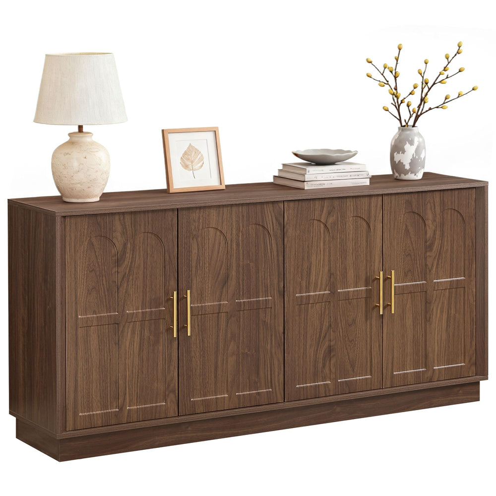 66.5" Sideboard Buffet Cabinet with Arched Doors