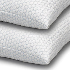 Cooling Gel Fiber Bed Pillows for Sleeping – Pack of 2