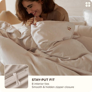 Organic Cotton Duvet Cover Set – Queen & King