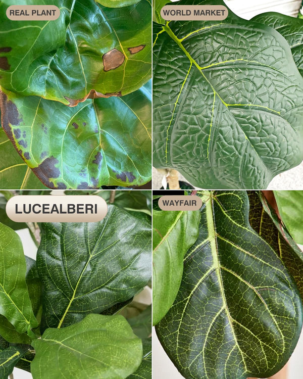 6ft Artificial Fiddle Leaf Fig Tree with Planter