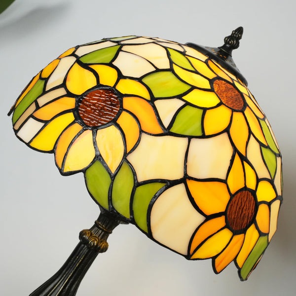 Sunflower Tiffany Style Stained Glass Table Lamp
