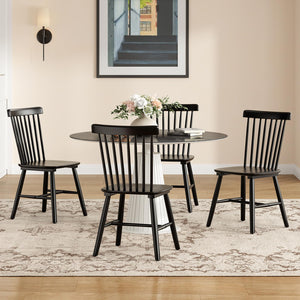 Windsor Spindle Back Dining Chairs (Set of 4)