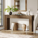 59-Inch Farmhouse Console Sofa Table with Vertical Slat Legs