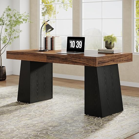 55" Executive Desk with Double Pedestal