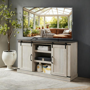 Modern Farmhouse Wood TV Stand for TVs up to 65 Inch