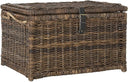 Wicker Storage Trunk with Lid – Collapsible Rattan Chest
