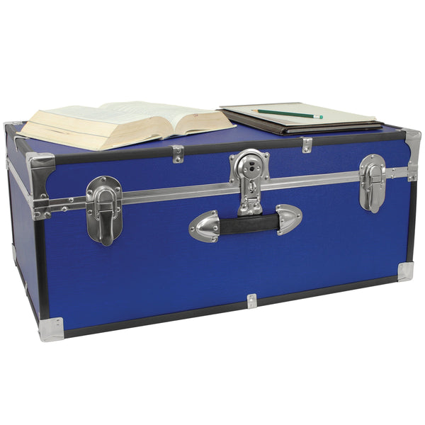 30-Inch Lockable Storage Footlocker Trunk
