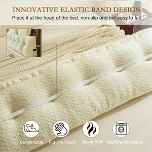 Wedge Backrest Pillow with Neck Roll Pillows – King, Full & Twin