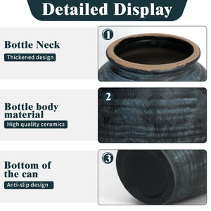 Indigo Ceramic Vase