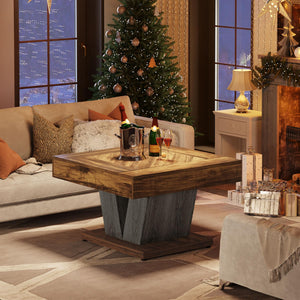 Square Coffee Table for Living Room – 31.5" Modern Cocktail Accent Table