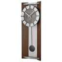 Espresso Pendulum Wall Clock with Slow-Swing Movement