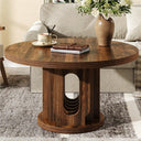 31.5" Round Coffee Table – Walnut