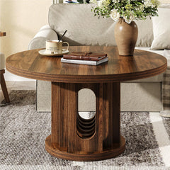 31.5" Round Coffee Table – Walnut