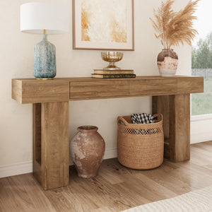 63" Console Table with 2 Drawers