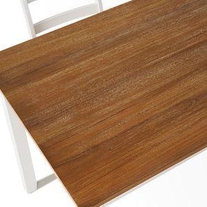 5-Piece Solid Wood Dining Table Set for 4