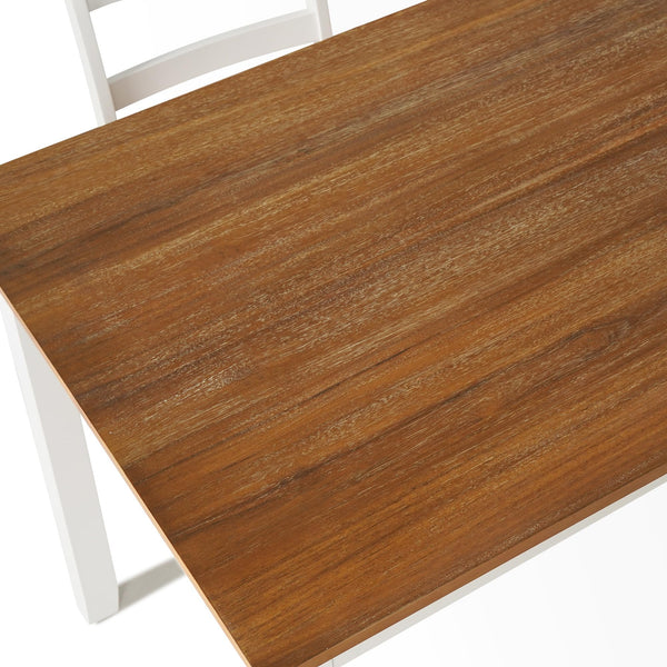 5-Piece Solid Wood Dining Table Set for 4