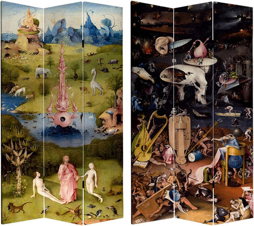 4-Panel Canvas Room Divider with Monet Art Print
