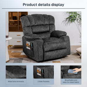 Zero Gravity Recliner Chair with Flannel Cushion