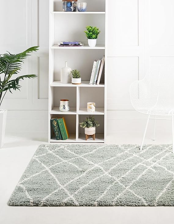 6 Ft Round Shag Area Rug – Soft Touch Polypropylene