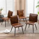 PU Leather Upholstered Dining Chairs Set of 4