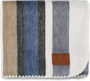 Alpaca Wool Throw Blanket 85" x 65" — Striped, Hypoallergenic